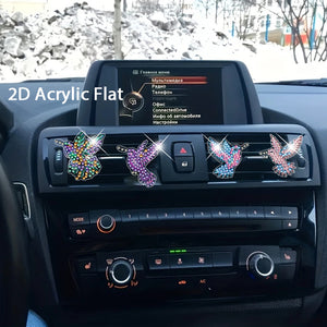 4pc Flower Animal DIY Diamond Painting Car Air Vent Clip Air Freshener for Adult
