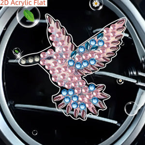 4pc Flower Animal DIY Diamond Painting Car Air Vent Clip Air Freshener for Adult