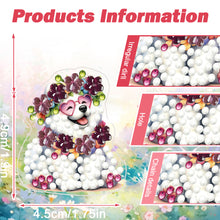 Load image into Gallery viewer, 4pc Flower Animal DIY Diamond Painting Car Air Vent Clip Air Freshener for Adult
