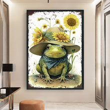 Load image into Gallery viewer, Vintage Poster-Frog-40*60CM  11CT Stamped Cross Stitch

