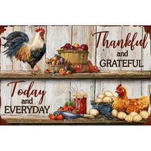 Load image into Gallery viewer, Retro poster-Farm chickens-40*60CM  11CT Stamped Cross Stitch
