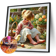 Load image into Gallery viewer, Cute Girl 40*40CM(Canvas) Full Round Drill Diamond Painting
