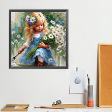 Load image into Gallery viewer, Cute Girl 40*40CM(Canvas) Full Round Drill Diamond Painting
