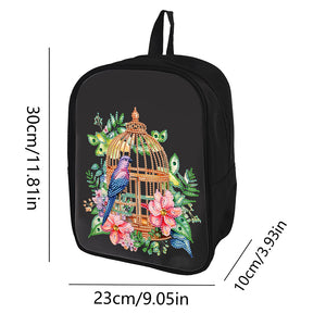 Mermaid Special Shape Diamond Art School Bag Diamond Art Knapsack for Art Crafts