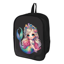 Load image into Gallery viewer, Mermaid Special Shape Diamond Art School Bag Diamond Art Knapsack for Art Crafts
