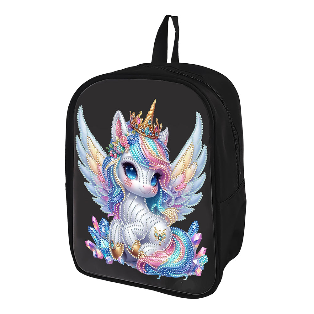 Mermaid Special Shape Diamond Art School Bag Diamond Art Knapsack for Art Crafts