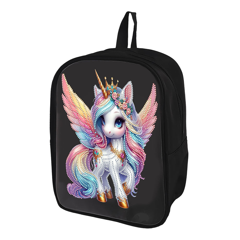 Mermaid Special Shape Diamond Art School Bag Diamond Art Knapsack for Art Crafts