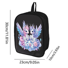 Load image into Gallery viewer, Mermaid Special Shape Diamond Art School Bag Diamond Art Knapsack for Art Crafts
