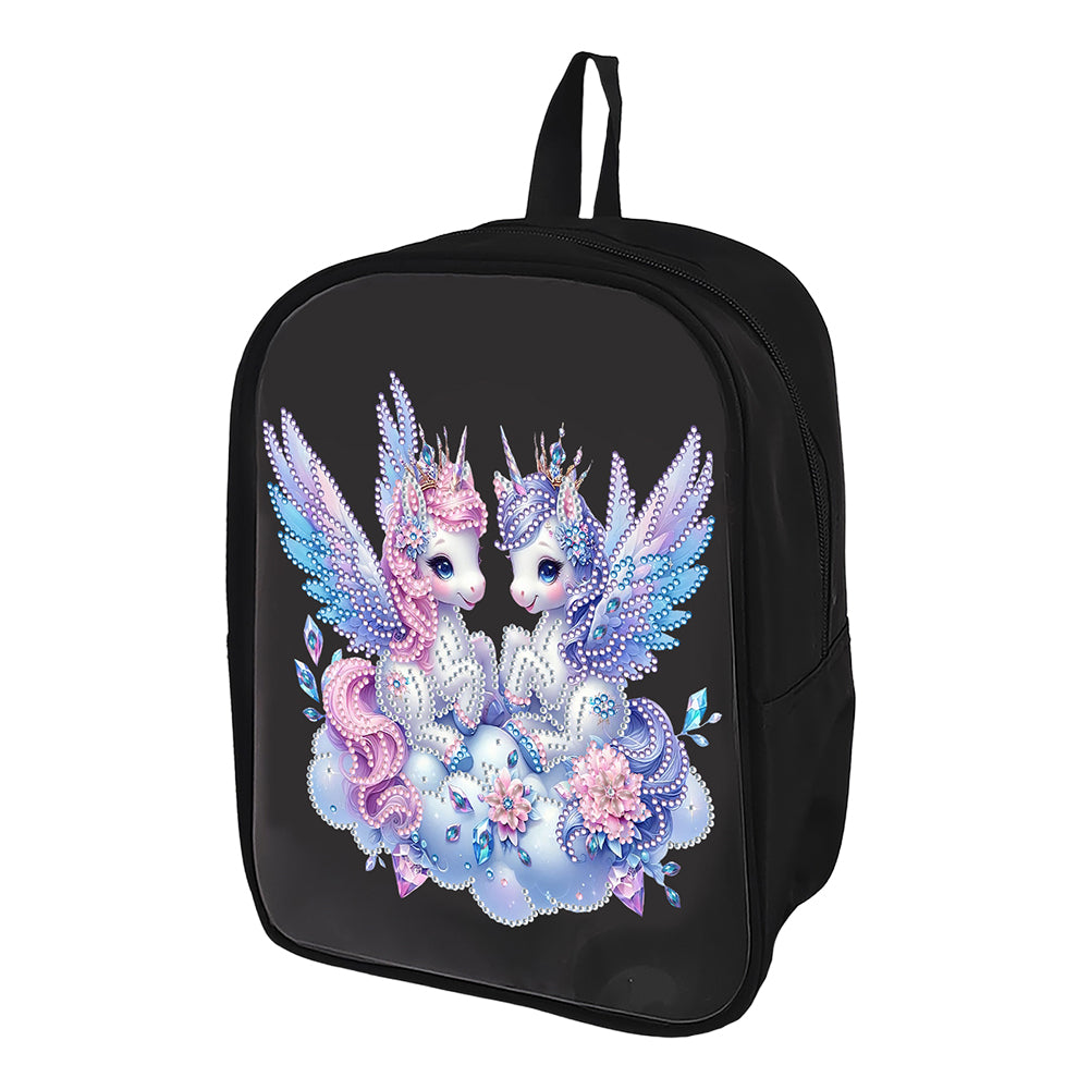 Mermaid Special Shape Diamond Art School Bag Diamond Art Knapsack for Art Crafts