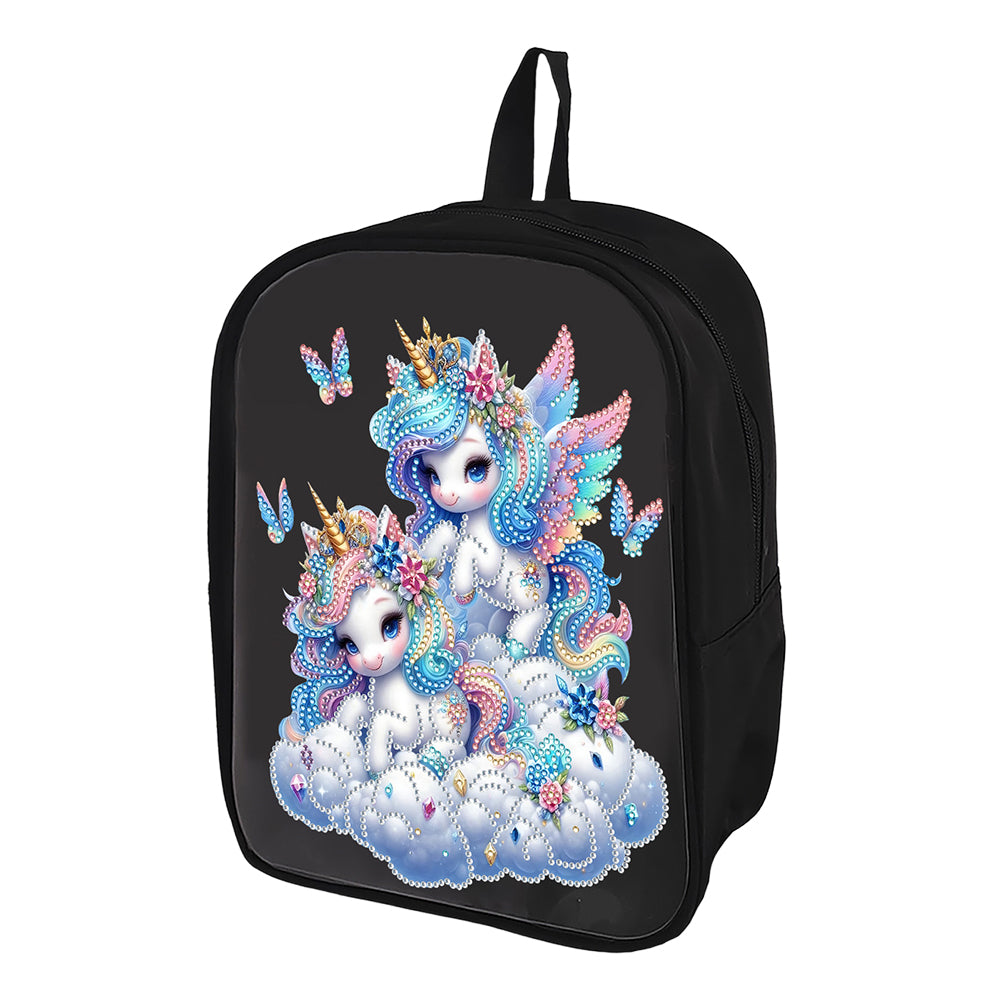 Mermaid Special Shape Diamond Art School Bag Diamond Art Knapsack for Art Crafts