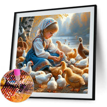 Load image into Gallery viewer, Cute Girl 40*40CM(Canvas) Full Round Drill Diamond Painting

