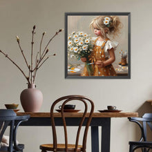 Load image into Gallery viewer, Cute Girl 40*40CM(Canvas) Full Round Drill Diamond Painting
