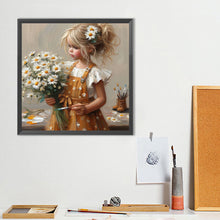 Load image into Gallery viewer, Cute Girl 40*40CM(Canvas) Full Round Drill Diamond Painting
