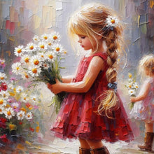 Load image into Gallery viewer, Cute Girl 40*40CM(Canvas) Full Round Drill Diamond Painting

