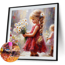 Load image into Gallery viewer, Cute Girl 40*40CM(Canvas) Full Round Drill Diamond Painting
