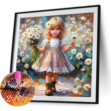 Load image into Gallery viewer, Cute Girl 40*40CM(Canvas) Full Round Drill Diamond Painting
