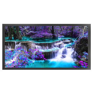 Purple secret river-80*40CM  18CT Stamped Cross Stitch
