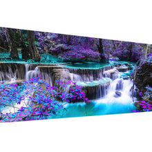 Load image into Gallery viewer, Purple secret river-80*40CM  18CT Stamped Cross Stitch
