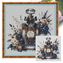 Load image into Gallery viewer, Midnight dream perfume bottle-72*70CM  14CT Stamped Cross Stitch (Fairy Brand)
