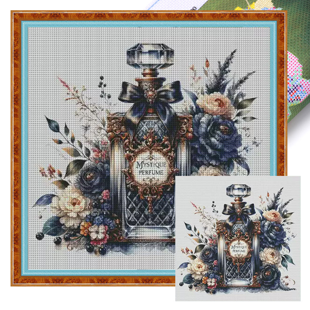 Midnight dream perfume bottle-72*70CM  14CT Stamped Cross Stitch (Fairy Brand)