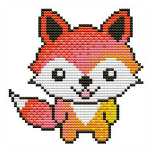 Load image into Gallery viewer, Little fox-12*13CM  16CT Stamped Cross Stitch (Joy Sunday)
