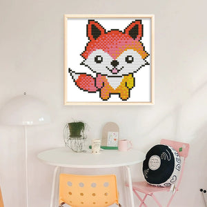 Little fox-12*13CM  16CT Stamped Cross Stitch (Joy Sunday)