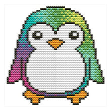 Load image into Gallery viewer, Little penguin-12*13CM  16CT Stamped Cross Stitch (Joy Sunday)
