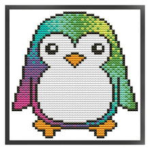 Load image into Gallery viewer, Little penguin-12*13CM  16CT Stamped Cross Stitch (Joy Sunday)
