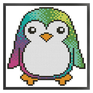 Little penguin-12*13CM  16CT Stamped Cross Stitch (Joy Sunday)