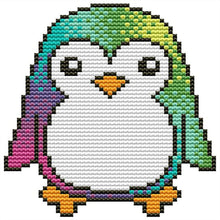 Load image into Gallery viewer, Little penguin-12*13CM  16CT Stamped Cross Stitch (Joy Sunday)

