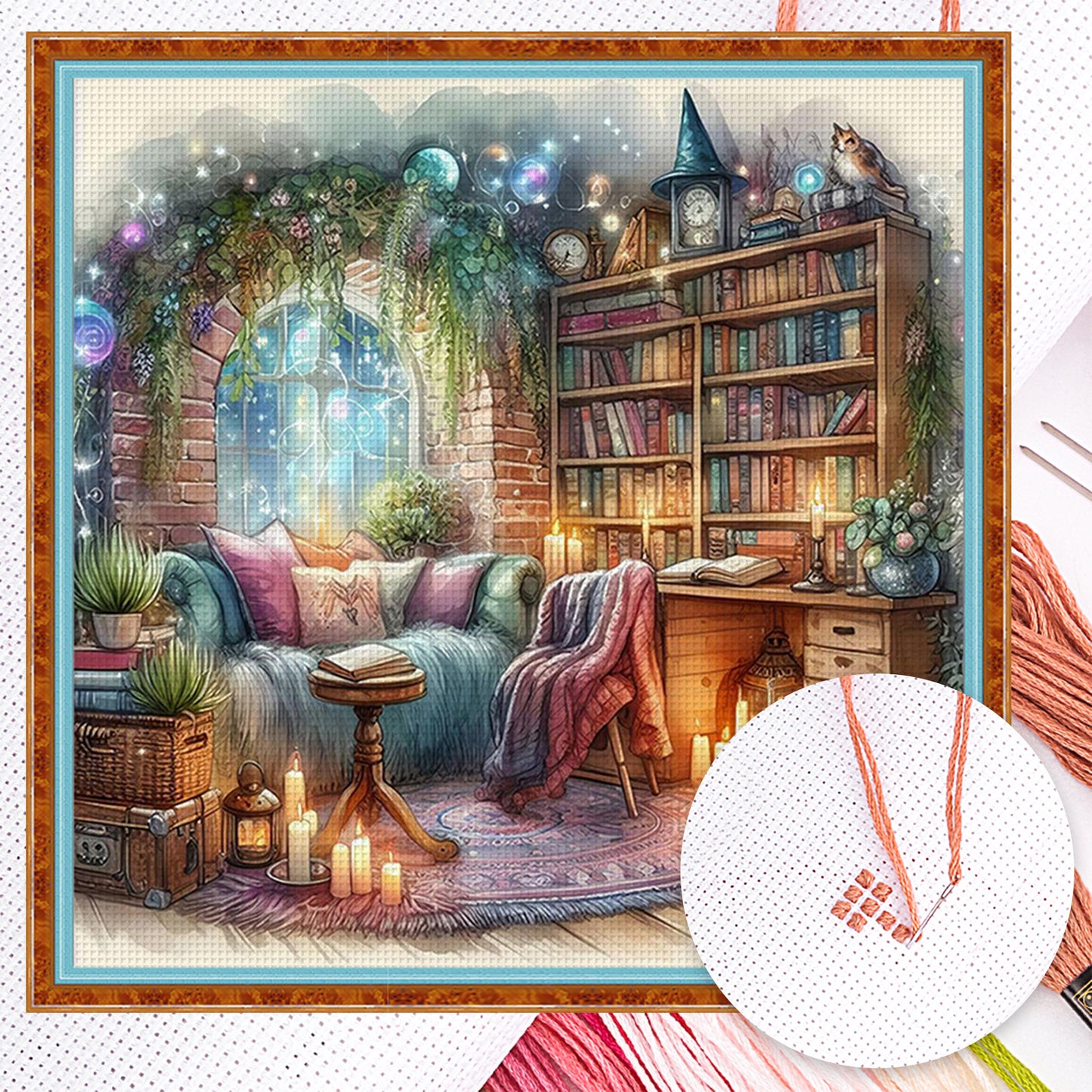 Warm Room - Full 11CT Counted Cross Stitch 50x50CM - Yishu