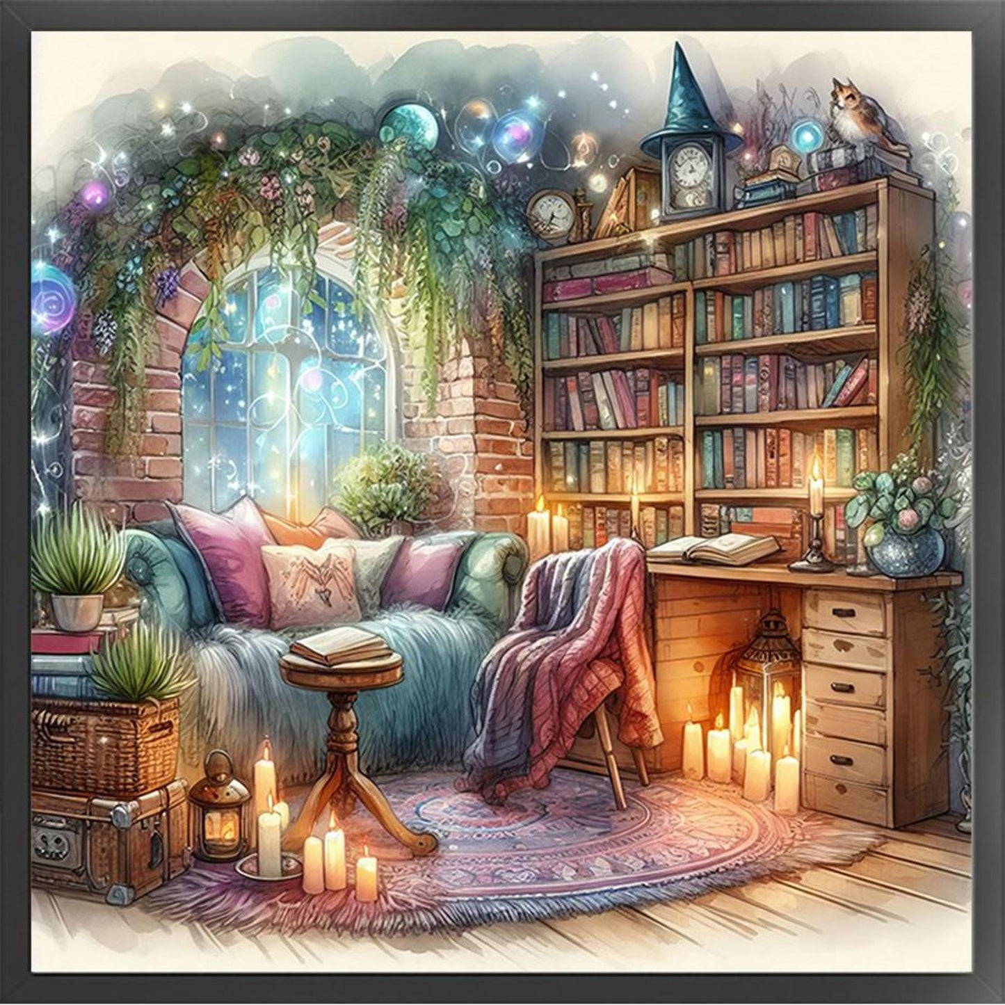 Warm Room - Full 11CT Counted Cross Stitch 50x50CM - Yishu