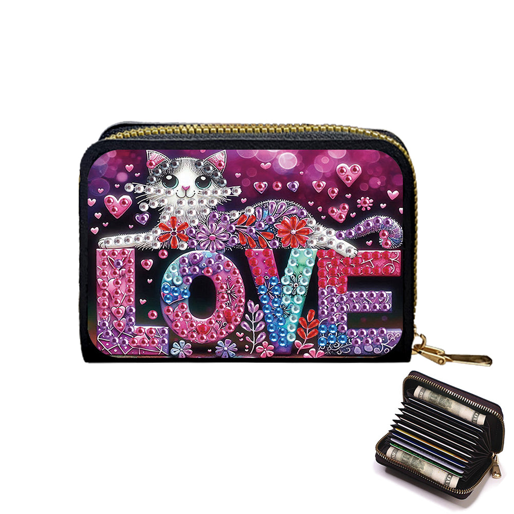 5D DIY Diamond Painting Wallet Diamond Painting Card Holder Coin Purse DIY Craft