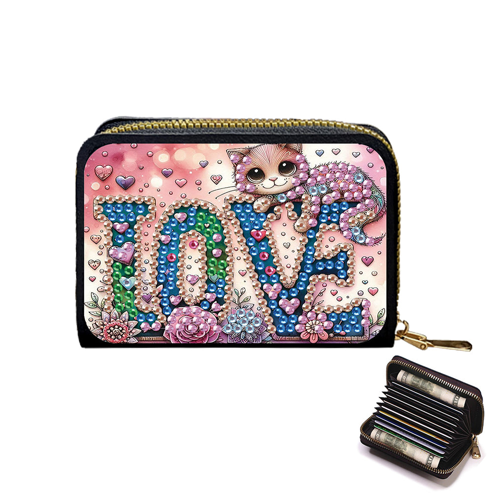 5D DIY Diamond Painting Wallet Diamond Painting Card Holder Coin Purse DIY Craft
