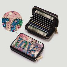Load image into Gallery viewer, 5D DIY Diamond Painting Wallet Diamond Painting Card Holder Coin Purse DIY Craft
