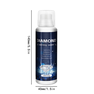 120ml Diamond Painting Sealer with Brushes Diamond Painting Accessories (Black)