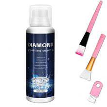 Load image into Gallery viewer, 120ml Diamond Painting Sealer with Brushes Diamond Painting Accessories (Black)
