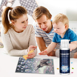 120ml Diamond Painting Sealer with Brushes Diamond Painting Accessories (Black)