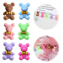 Load image into Gallery viewer, 6Pcs Cute Bear Diamond Art Magnetic Cover Holder DIY Diamond Embroidery Locator
