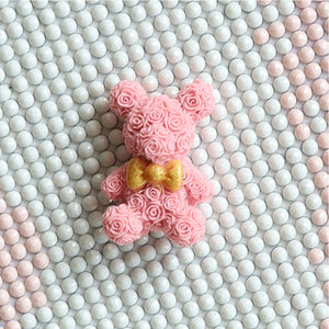 6Pcs Cute Bear Diamond Art Magnetic Cover Holder DIY Diamond Embroidery Locator