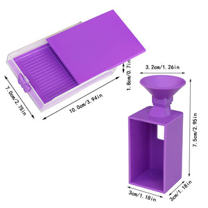 Diamond Painting Bead Storage Container Diamond Art Organizer(24 Bottles Purple)