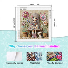 Load image into Gallery viewer, Cute Child 30*30CM(Canvas) Partial Special Shaped Drill Diamond Painting

