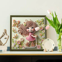 Load image into Gallery viewer, Cute Child 30*30CM(Canvas) Partial Special Shaped Drill Diamond Painting
