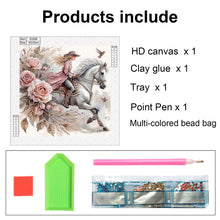 Load image into Gallery viewer, Horse 30*30CM(Canvas) Partial Special Shaped Drill Diamond Painting
