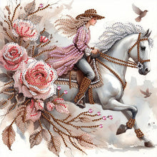 Load image into Gallery viewer, Horse 30*30CM(Canvas) Partial Special Shaped Drill Diamond Painting
