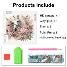 Load image into Gallery viewer, Horse 30*30CM(Canvas) Partial Special Shaped Drill Diamond Painting
