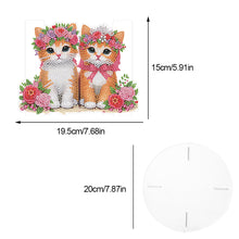 Load image into Gallery viewer, Acrylic Diamond Painting Plant Stand Diamond Art Potted Plant Holder Home Decor
