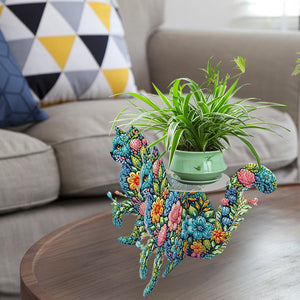 Acrylic Diamond Painting Plant Stand Diamond Art Potted Plant Holder Home Decor