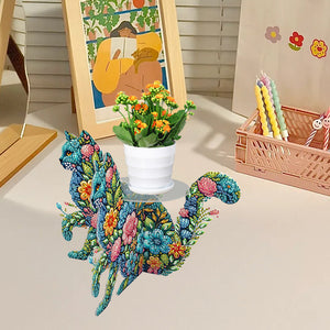 Acrylic Diamond Painting Plant Stand Diamond Art Potted Plant Holder Home Decor