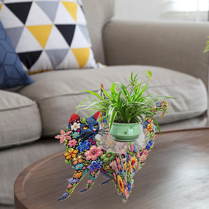 Acrylic Diamond Painting Plant Stand Diamond Art Potted Plant Holder Home Decor